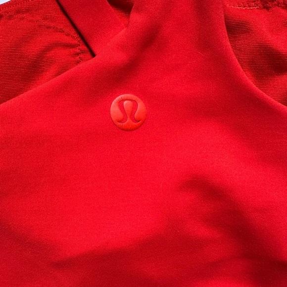 Lululemon Women's Everlux Asymmetrical Tennis Tank Top red Sz 0 - Picture 5 of 9